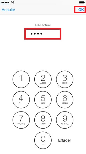 Changer votre code PIN de son Apple iPhone 8