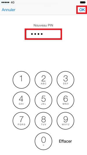 Changer votre code PIN de son Apple iPhone 8