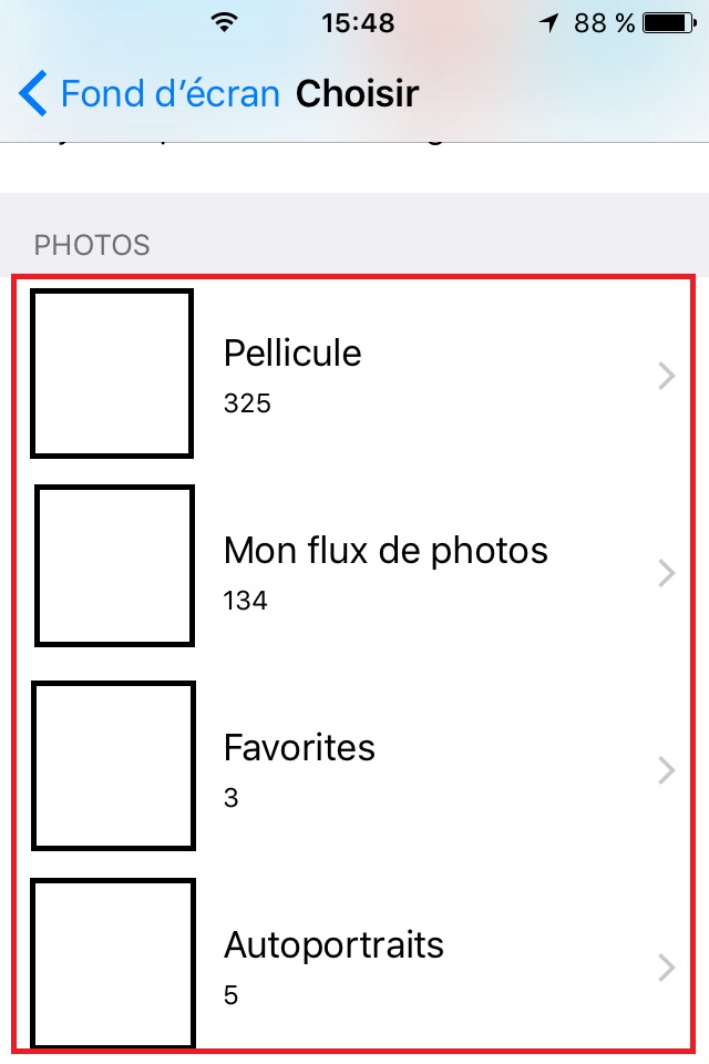 Changer le fond d’écran