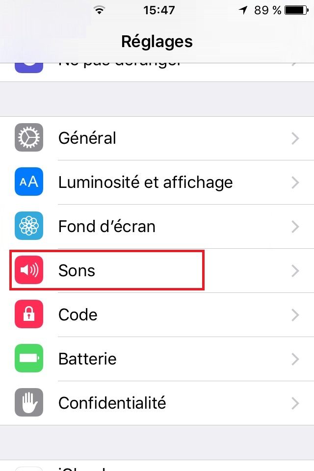 Modifier les sons et vibrations