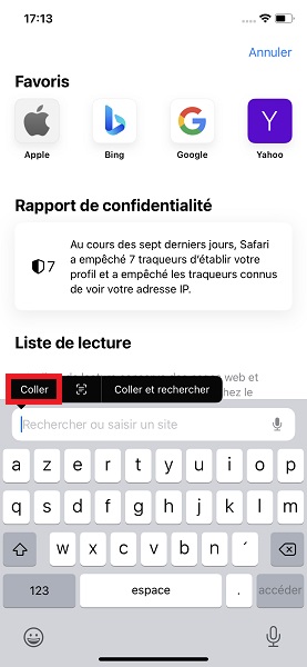 Comment faire un copier / coller sur iPhone ?