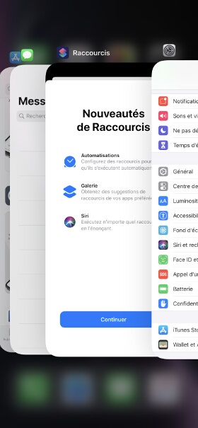 Application récente sur iPhone X / XR / XS / 11 / 12 / 13