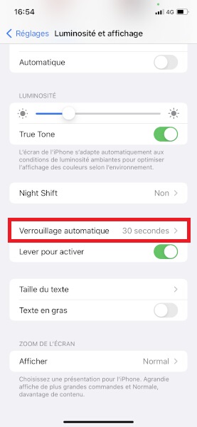 Changer le délai de mise en veille ?