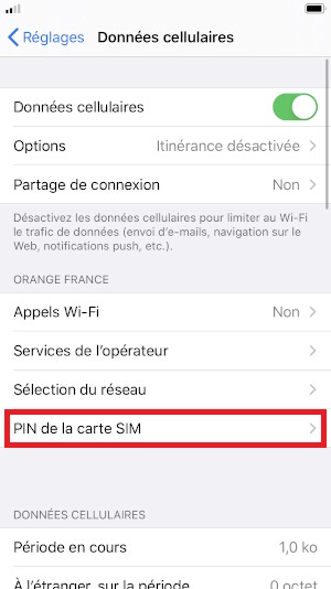 Changer votre code PIN de son Apple iPhone SE 2020.