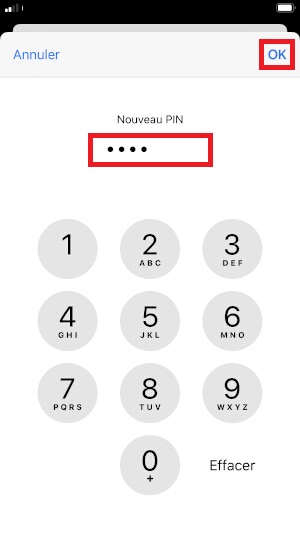 Changer votre code PIN de son Apple iPhone SE 2020.