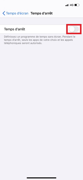 Temps d’arrêt.