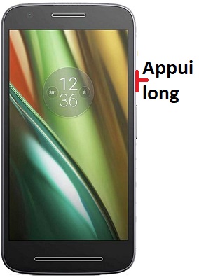 Comment éteindre son Motorola E2 ?