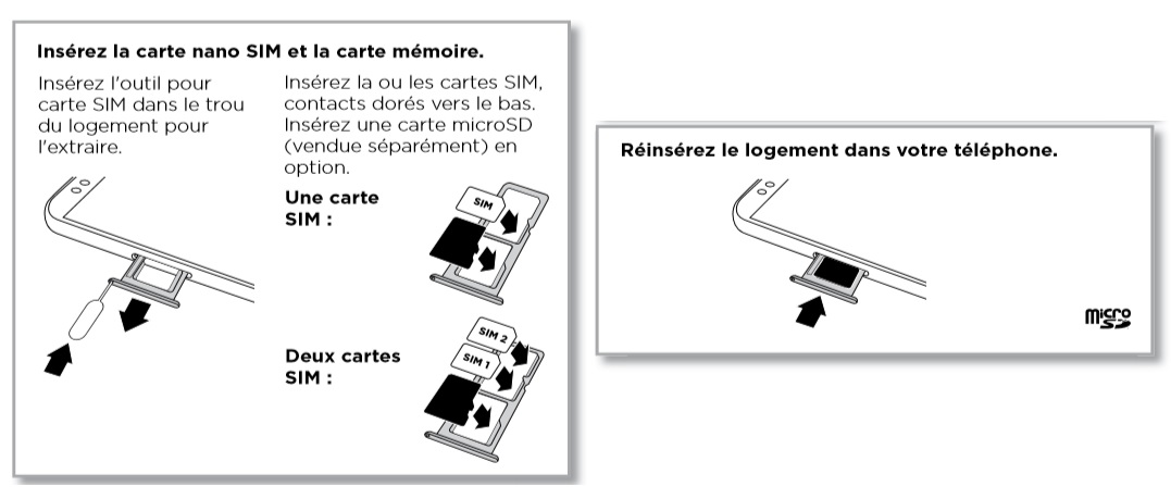 Comment insérer sa carte SIM dans son Motorola E5 ?