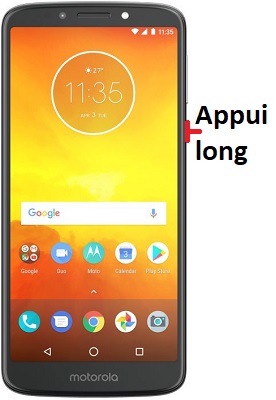 Comment éteindre son Motorola E5 ?