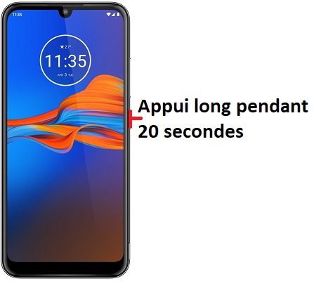 Forcer l'arrêt si le Motorola E6 Plus est bloqué