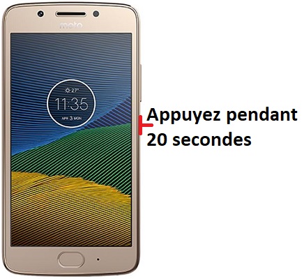 Comment forcer l’arrêt mon Motorola G5 ?