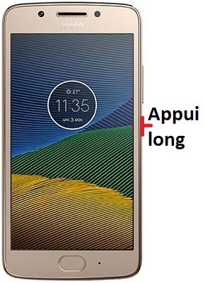 Comment éteindre son Motorola G5 ?