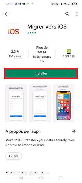 Transférer ses données d’un smartphone Android vers son iPhone.