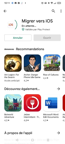 Transférer ses données d’un smartphone Android vers son iPhone.