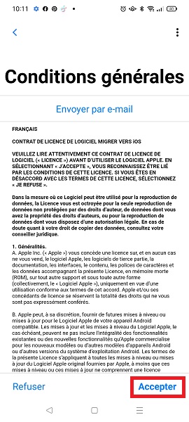 Transférer ses données d’un smartphone Android vers son iPhone.