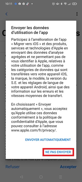 Transférer ses données d’un smartphone Android vers son iPhone.
