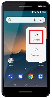 Comment éteindre son Nokia 2.1 ?