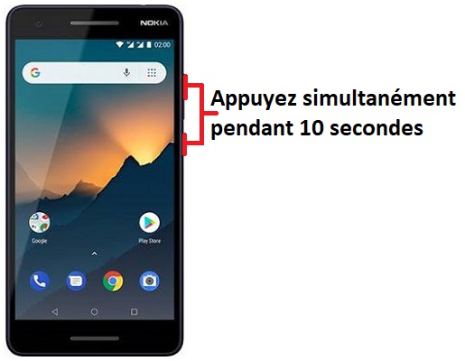 Forcer l’arrêt mon Nokia 2.1 ?