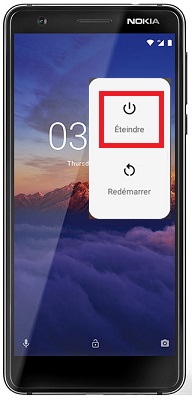 Comment éteindre son Nokia 3.1 ?