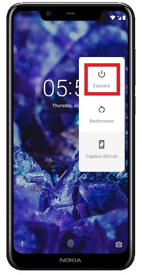 Comment éteindre son Nokia 5.1 ?