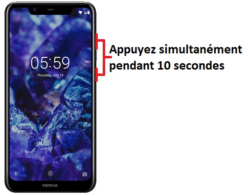 Forcer l’arrêt mon Nokia 5.1 ?