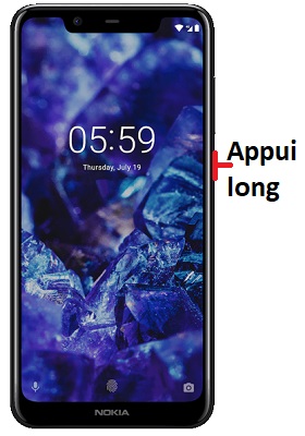 Comment éteindre son Nokia 5.1 ?