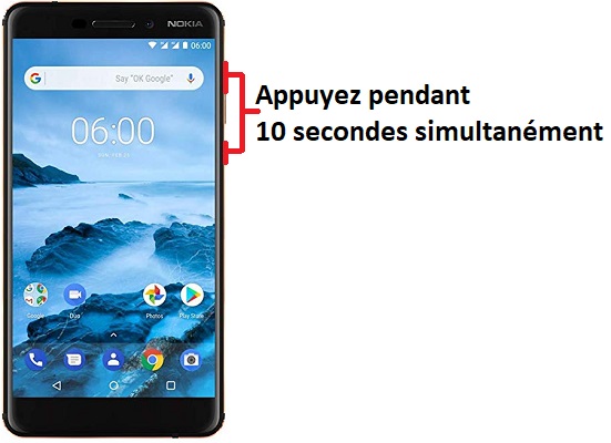 Forcer l’arrêt mon Nokia 6.1 ?
