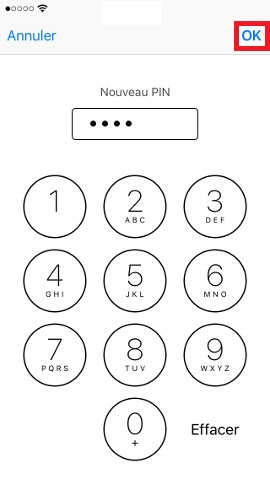 Changer votre code PIN de son Apple iPhone 5.