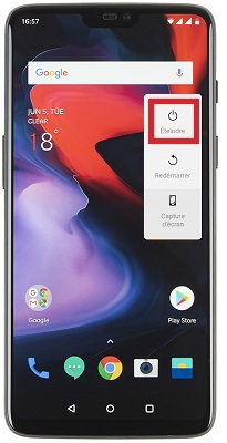 Comment éteindre son OnePlus 6 ?