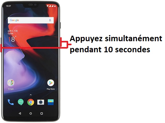 Forcer l’arrêt mon OnePlus 6 ?