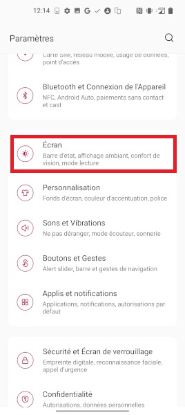 Comment afficher le pourcentage de la batterie sur OnePlus ?