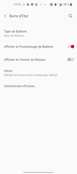 Comment afficher le pourcentage de la batterie sur OnePlus ?
