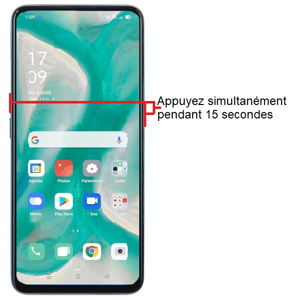Forcer l’arrêt mon OPPO Find X3 Pro ?