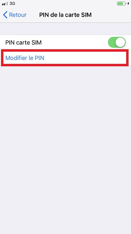 Changer votre code PIN de son Apple iPhone 8