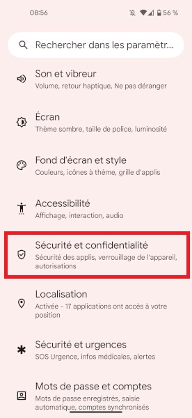 Changer votre code PIN de son Google Pixel 5.