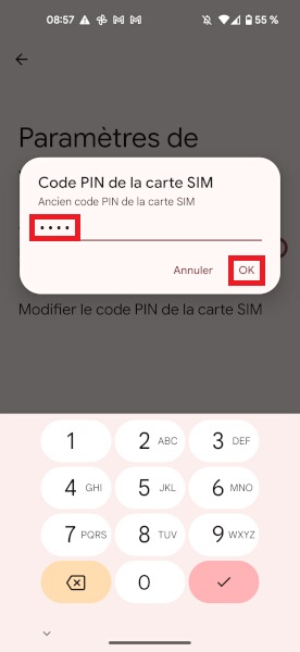 Changer votre code PIN de son Google Pixel 5.