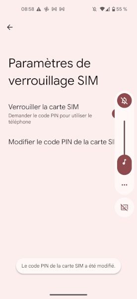Changer votre code PIN de son Google Pixel 5.