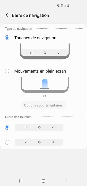 Comment activer la navigation par gestes ?