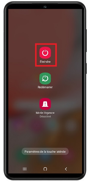 Comment éteindre le Samsung Galaxy A02 ?
