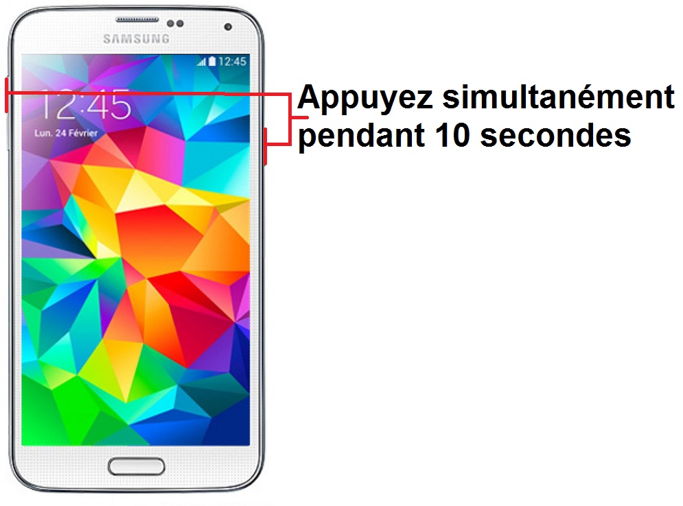 Forcer l’arrêt mon Samsung Galaxy S5 ?