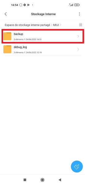 Comment retrouver le dossier de sauvegarde ?