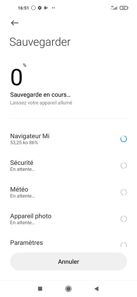 Créer un dossier de sauvegarde de son Xiaomi