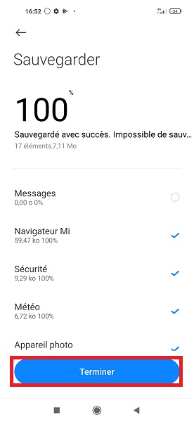 Créer un dossier de sauvegarde de son Xiaomi