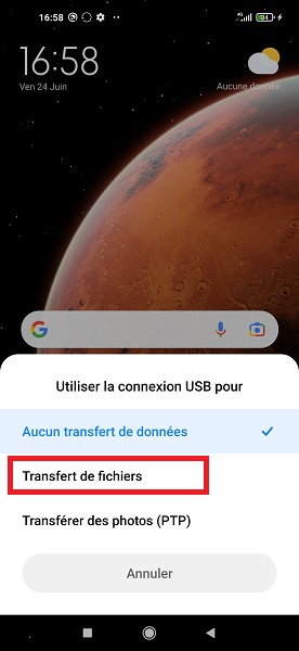 Comment copier le dossier de sauvegarde sur un ordinateur ?