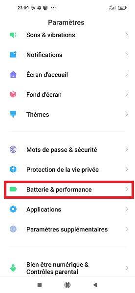 Batterie & performance