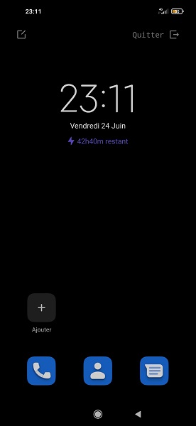 Activer le mode économiseur de batterie ultra.
