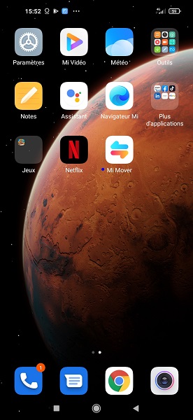 Télécharger Mi Mover sur votre nouveau Xiaomi.