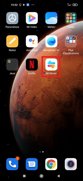 Connectez vos deux smartphones :