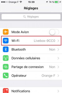 Iphone IOS 9 Wifi