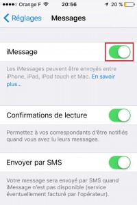 Iphone IOS 9 imessage activation